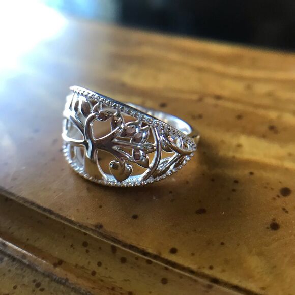 Tree of Life Sterling Silver Ring - Picture 3 of 8